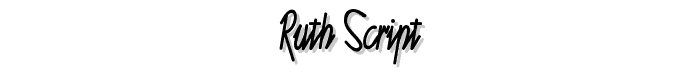 Ruth Script font